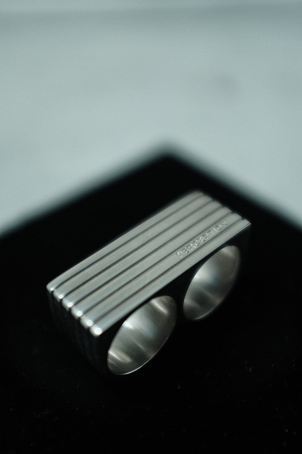 sculptural double ring